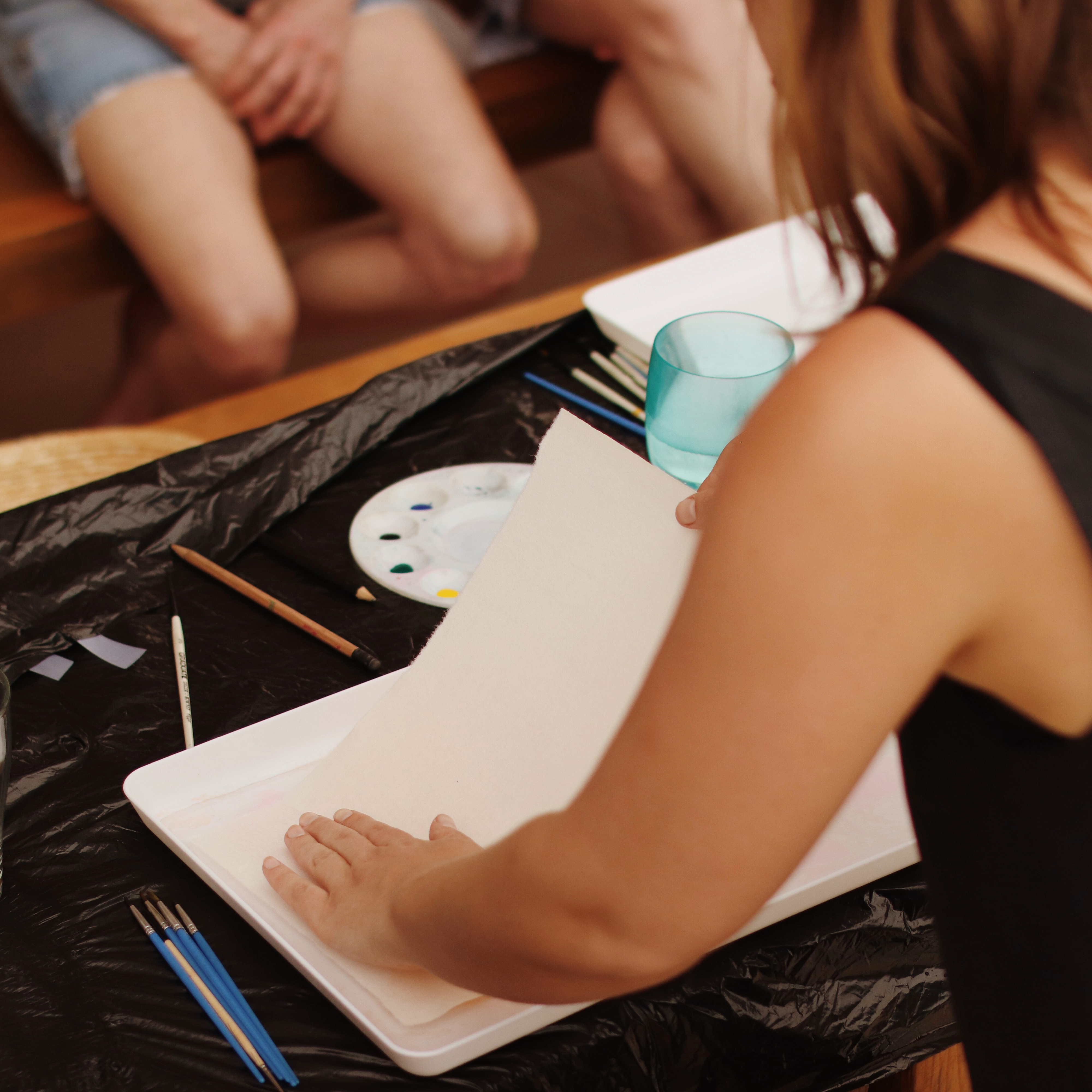 Suminagashi Paper Marbling